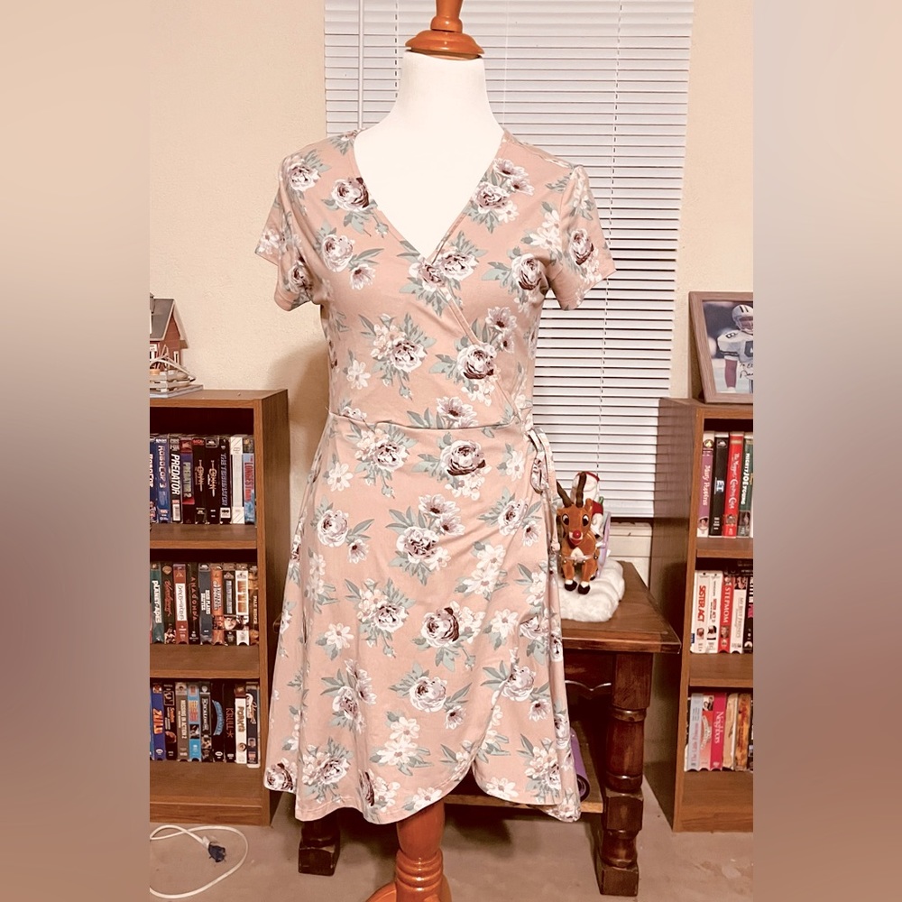 Caution to The Wind Light Blush pink Romper Dress